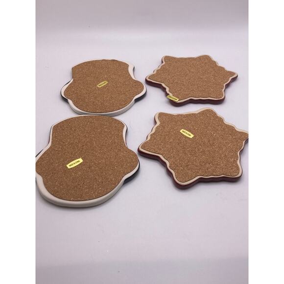 Set of four new coasters and a set of two kitchen towels both new - Picture 9 of 11